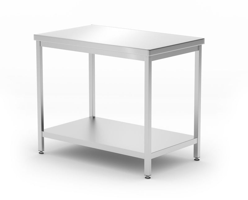 HENDI -  Werktafel zware uitvoering met plank - 600 mm diep - Meerdere afmetingen