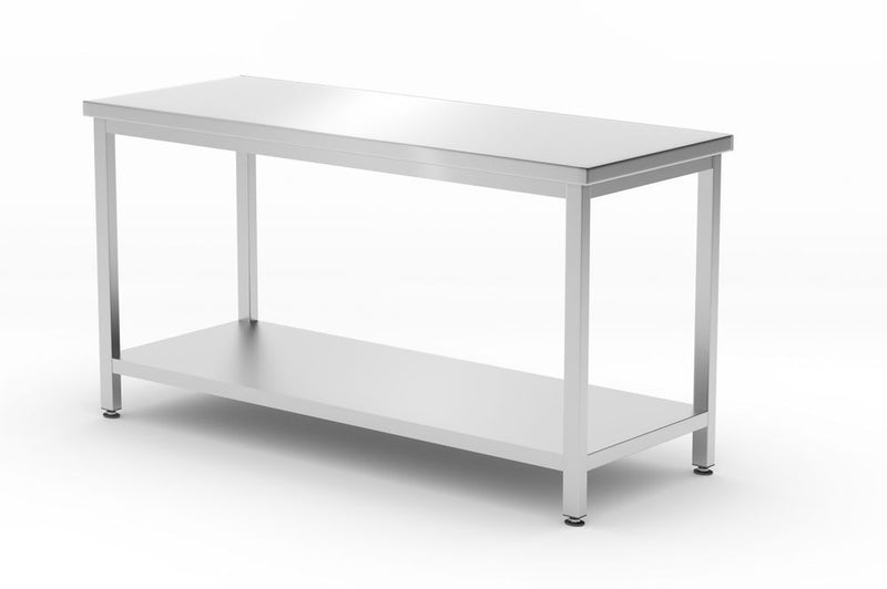 HENDI -  Werktafel zware uitvoering met plank - 600 mm diep - Meerdere afmetingen