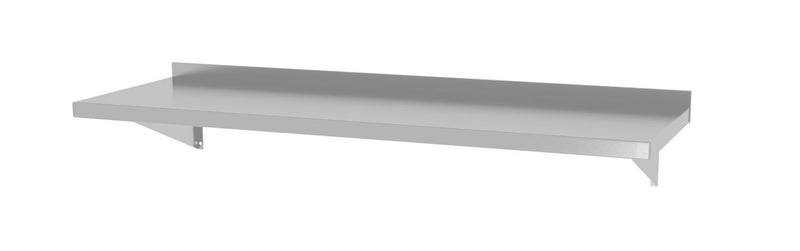 HENDI - Wandplank met 2 bevestigingsbeugels - Meerdere afmetingen
