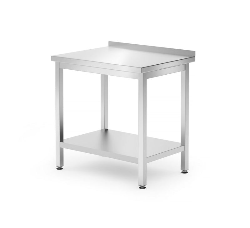 HENDI -  Muurwerktafel met schap Budget Line – geschroefd, diepte: 600 mm, Kitchen Line, 800x600x(H)850mm