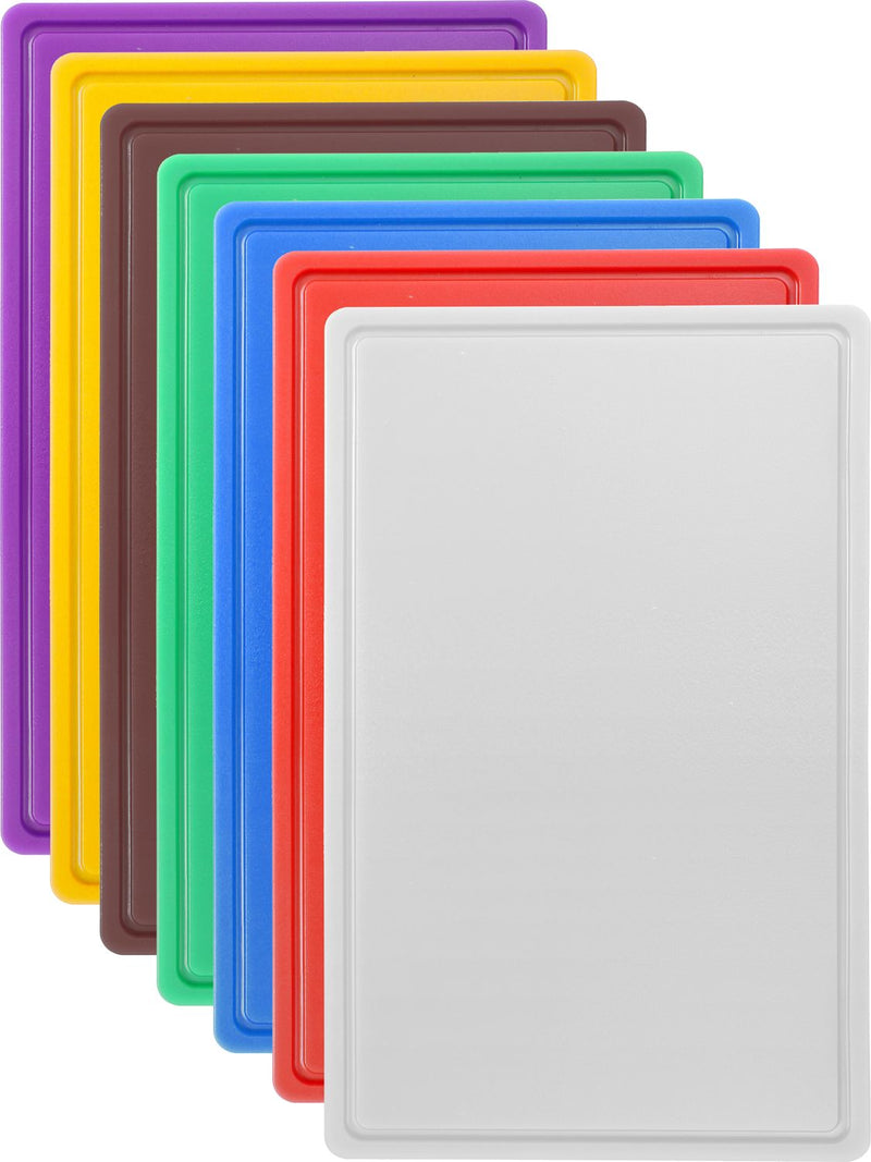 HENDI  Snijplank - 530x325mm - 7 kleuren - Met sapgeul - HACCP - GN 1/2 - HDPE