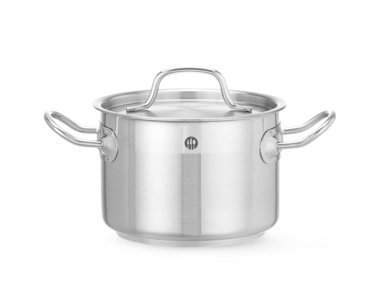 HENDI - Kookpan middel met deksel, Profi Line, professionele horeca kookpannen - Ø11cm t/m Ø23cm