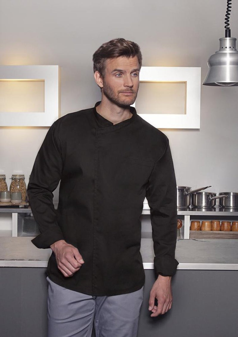 Karlowsky® PURE - Veste de chef - Jeté à manches courtes - Noir