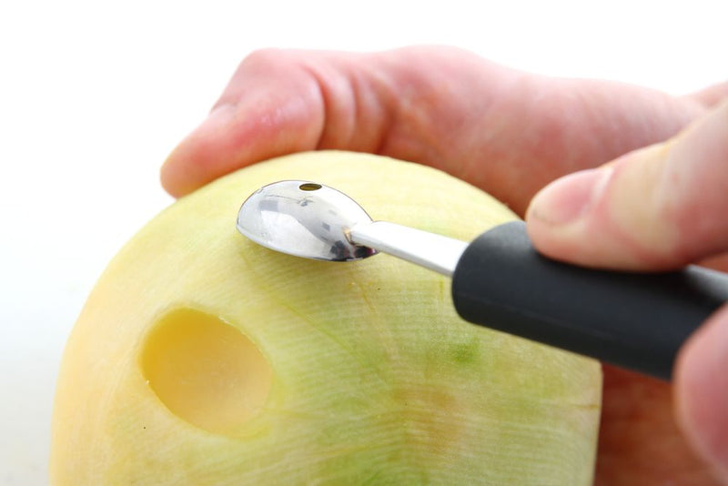 HENDI -  Meloenbolletjeslepel ovaal, Zwart, (L)160mm