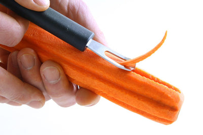 HENDI -  Sleufmes, Zwart, (L)155mm