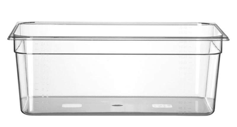 HENDI -  Container GN 1/1 polycarbonaat, Profi Line, GN 1/1, 24L, Transparant, 530x325x(H)200mm