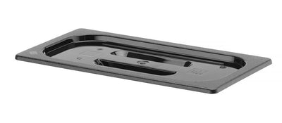 HENDI -  Deksel voor GN containers zwart polycarbonaat, GN 1/3, Zwart, 325x176mm
