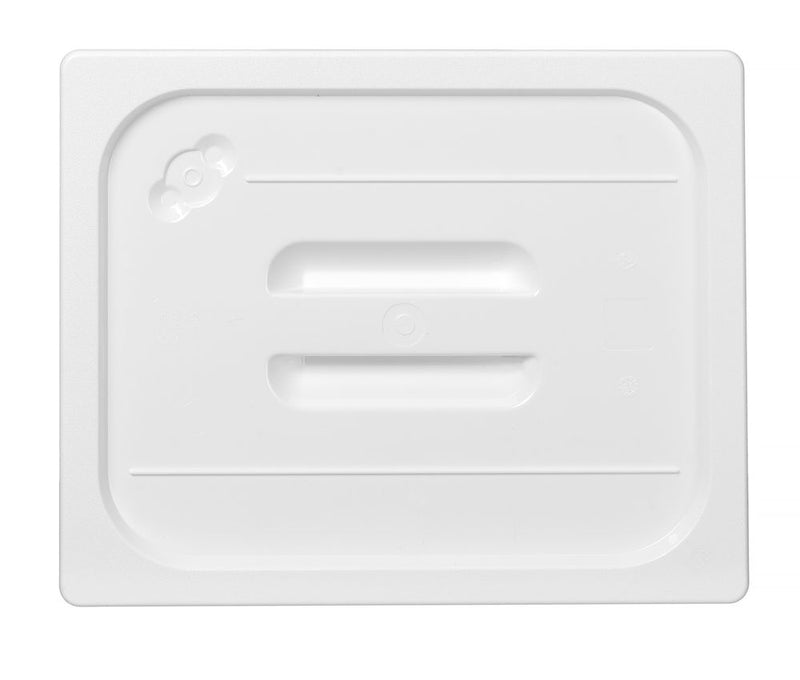 HENDI -  Deksel voor GN containers wit polycarbonaat, GN 1/2, Wit, 265x325mm
