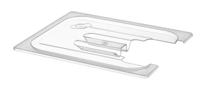 Hendi - Deksel voor GN containers met uitsparing voor sous vide stick, GN 1/2, Transparant, 265x325mm