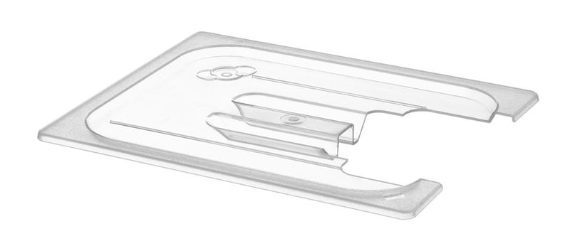 Hendi - Deksel voor GN containers met uitsparing voor sous vide stick, GN 1/2, Transparant, 265x325mm
