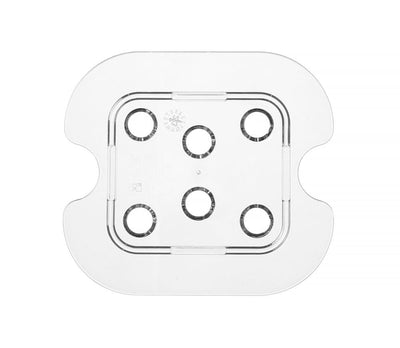 HENDI -  Geperforeerde roosters voor GN containers polycarbonaat, Profi Line, GN 1/6, Transparant, 118x106mm