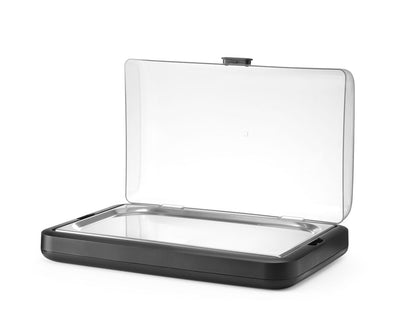 HENDI Koelopzetvitrine GN 1/1 - polypropyleen en rvs - 59,3x38,9x14,7 cm - zwart - voor buffet