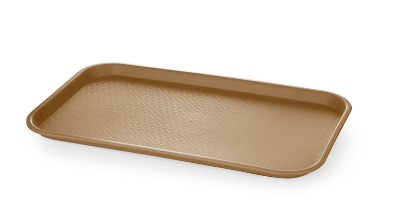 AmerBox -  Fastfooddienblad polypropyleen GN 1/1, GN 1/1, Bruin, 530x325x(H)20mm