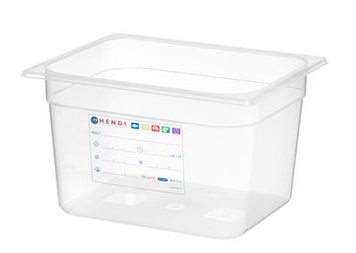 HENDI -  Container - GN 1/2 - 12,5L - Transparant - 325x265x(H)200mm