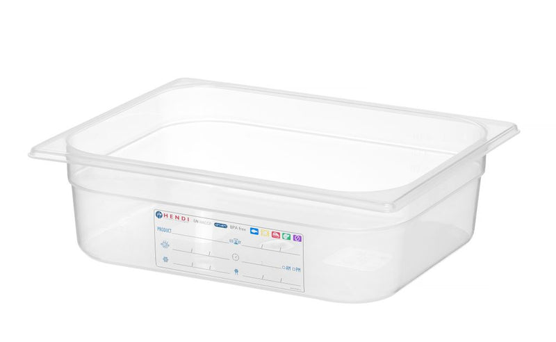 HENDI -  Container GN 1/2, GN 1/2, 6,5L, Transparant, 325x265x(H)100mm