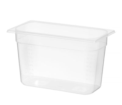 HENDI -  Container GN 1/3 polypropyleen, Profi Line, GN 1/3, 7,8L, Transparant, 325x176x(H)200mm