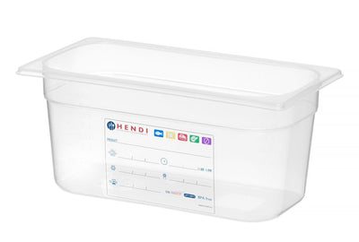 HENDI -  Container GN 1/3, GN 1/3, 5,7L, Transparant, 325x176x(H)150mm