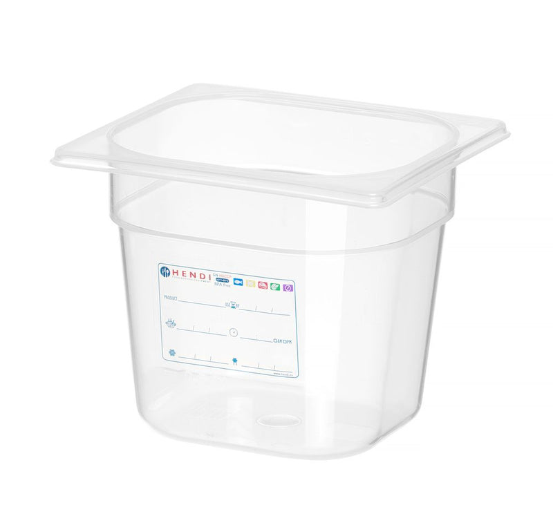 HENDI -  Container GN 1/6, GN 1/6, 2,4L, Transparant, 176x162x(H)150mm