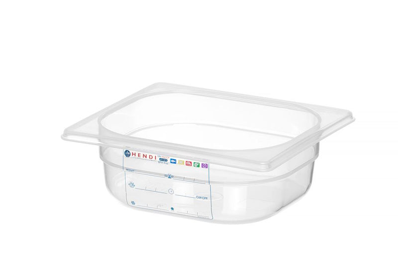 HENDI -  Container GN 1/6, GN 1/6, 1L, Transparant, 176x162x(H)65mm