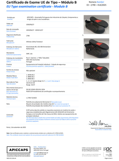 Redbrick - Champ High S3S Veiligheidsschoen – Hoge Werksneaker Metaalvrij