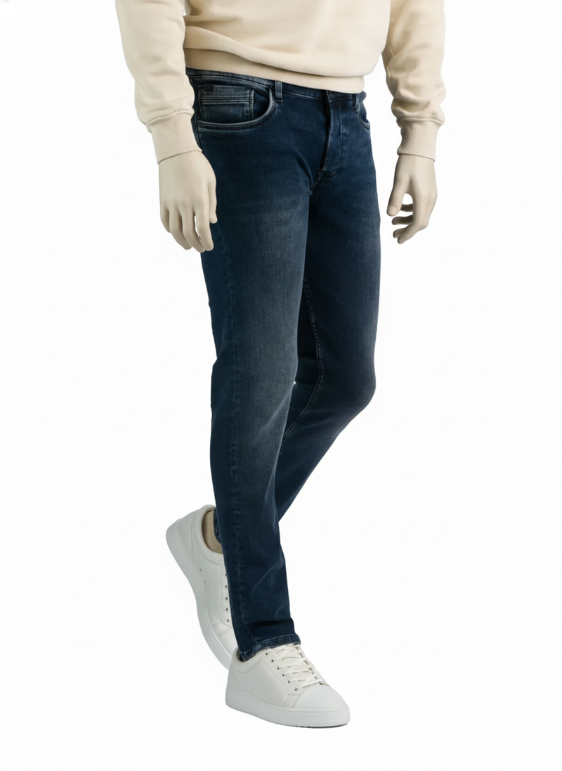 247Jeans Palm Skinny SK71 Blue Black Denim Used