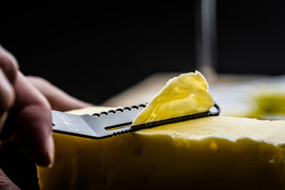 Style de Vie 6 couteaux à fromage noir mat avec twist