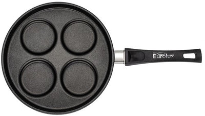 Eurolux ei-/ Pannenkoekenpan met afneembare steel 26 x 3,5 cm flexinductie
