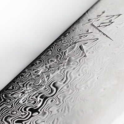 Japans Yaxell Super Gou Ypsilon Santoku 16,5 cm 193 laags roestvrij damast staal