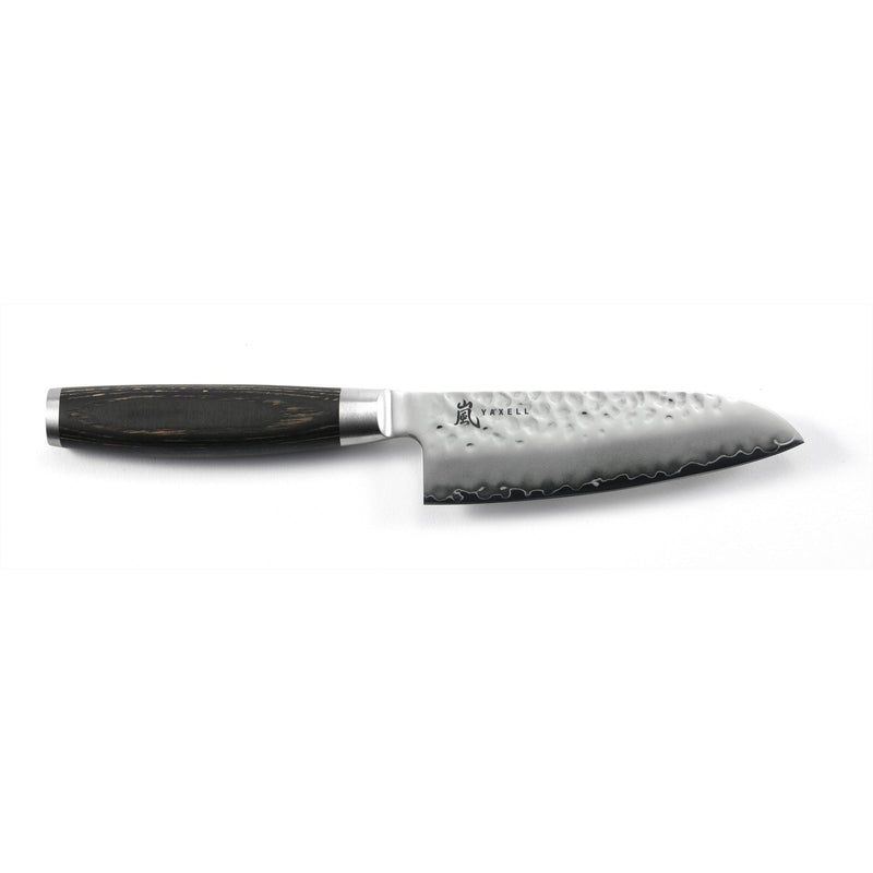 Japans Yaxell Taishi Santoku klein 12,5 cm Zwart pakka beukenhout