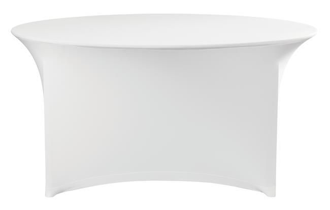 HENDI -  Tafelhoes rond, Symposium, 810941, Wit, ⌀1800x(H)760mm