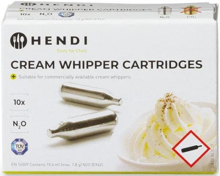 HENDI -  Slagroompatronen, 10 st