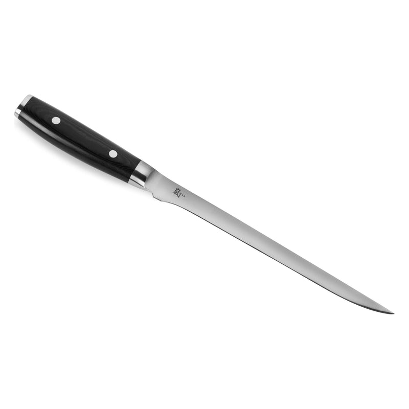 Yaxell Ran Fileermes flexibel 23 cm roestvrijstaal met canvas-micarta heft