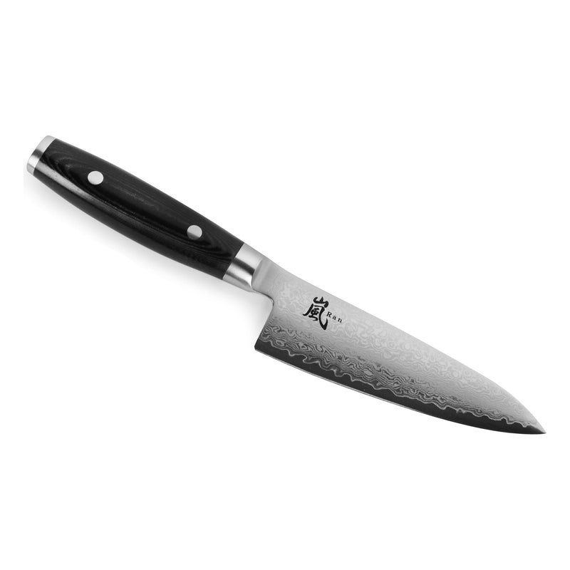 Yaxell Ran Koksmes 15,5 cm 69 laags roestvrij damast staal met canvas-micarta heft