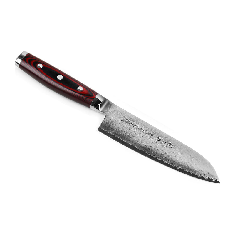 Yaxell Super Gou Santoku 16,5 cm 161 laags roestvrij damast staal met canvas-micarta heft