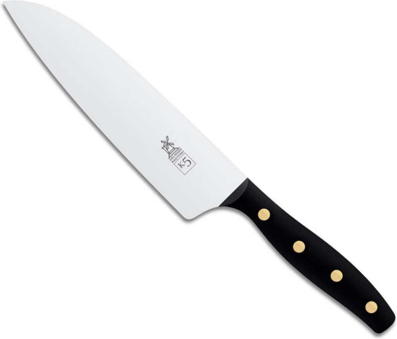 Couteau de Chef Robert Herder K5 XL - Inox - Lame 18 cm - Manche POM Noir