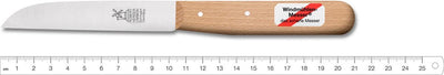 Couteau Moulin Robert Herder - Couteau d'office - Lame droite 104 mm - Acier inoxydable - Manche en bois de hêtre 