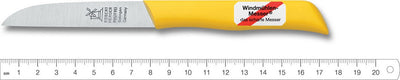 2 x Robert Herder Mill knife - Peeler - Potato knife - Stainless steel - Yellow 