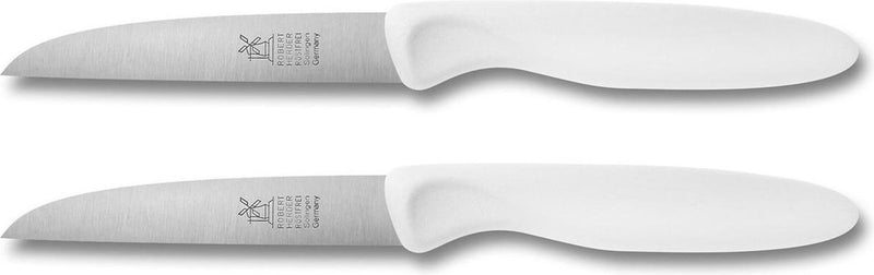 Robert Herder Mill knife - Paring knife - Potato knife - Stainless steel - White - 2 pieces