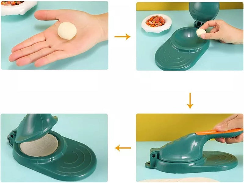 Dumpling maker / Ravioli maker - Pastei makerset-Set voor 2 dumplings - Maak eenvoudig zelf je dumplings
