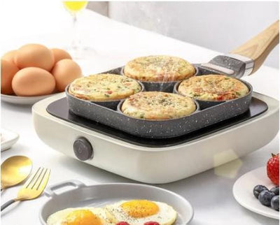 Poêle à omelette - Poêle à omelette - Poêle à crêpes - Poêle à snack - Revêtement pierre - Induction - Gaz - Electrique - Revêtement antiadhésif - Batterie de cuisine 