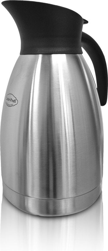 Insulated jug stainless steel / black - 2 liters with push button