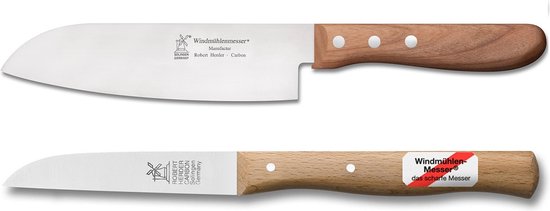 Robert Herder - Combi advantage - Stainless steel Santoku knife 16.5 cm and stainless steel peeling knife 8.5 cm