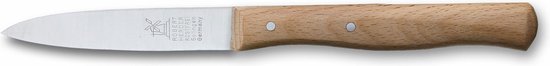 Robert Herder Mill knife - Office knife - Center pointed blade 8.5cm - Stainless steel - Beech wood handle
