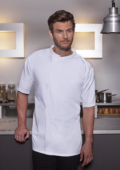 Karlowsky® PURE - Chef's Jacket - Short-Sleeve Throw-Over - White