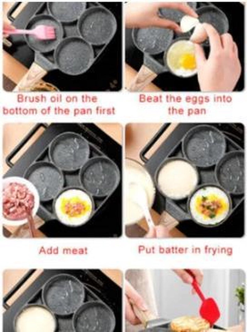 Omelette pan - Omelette pan - Pancake pan - Snack pan - Stone coating - Induction - Gas - Electric - Non-stick coating - Cookware 