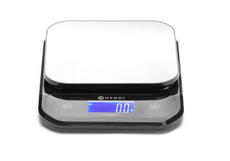 Hendi - Precision Kitchen Scale - up to 10 KG - Waterproof - Rechargeable via USB 