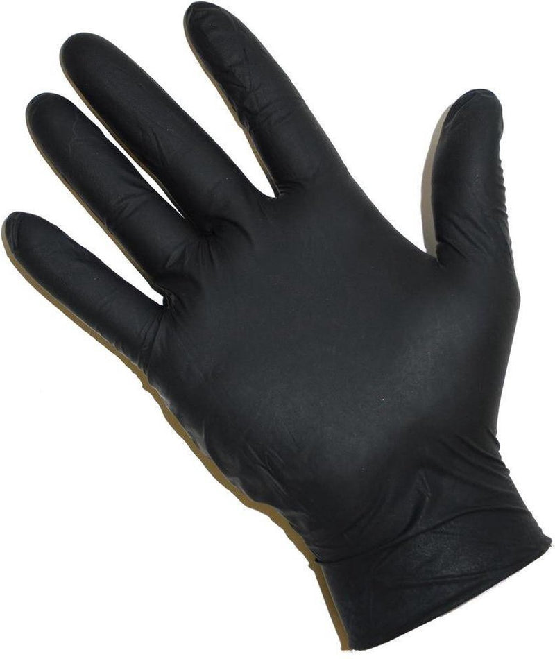 Gloves Nitrile Powder Free Black 100 pieces - Lifestar