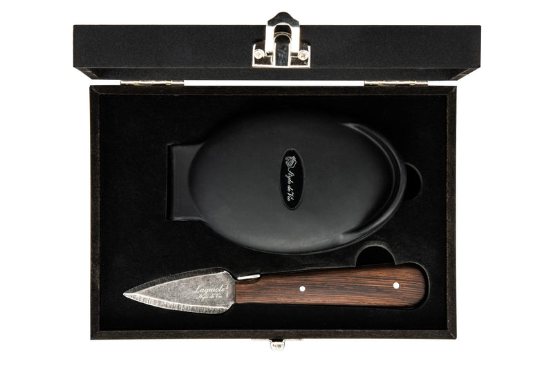 Laguiole Style de Vie-Luxury Line Oyster Knife Wengé with Oyster Holder