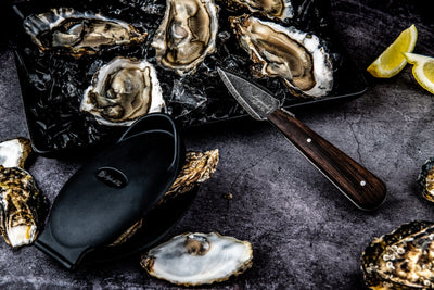 Laguiole Style de Vie-Luxury Line Oyster Knife Wengé with Oyster Holder