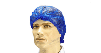 Hairnets blue non-woven (per 1200 pieces)